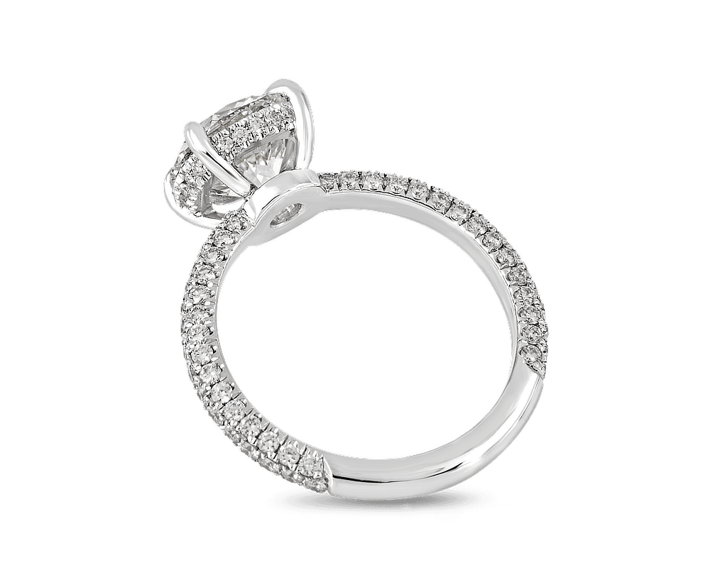 The Elayne Micro Pave Solitaire Ring