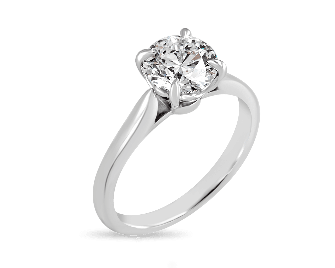 The Trueste Solitaire with Scalloped Profile