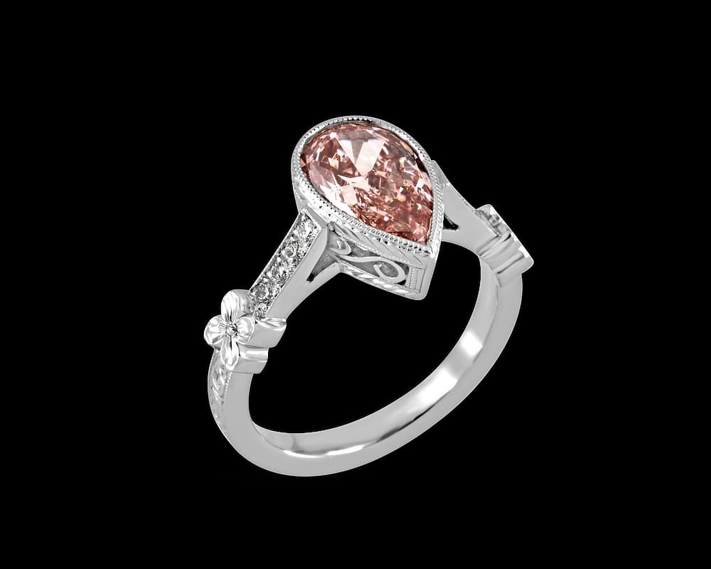 Vintage Bezel Set Ring