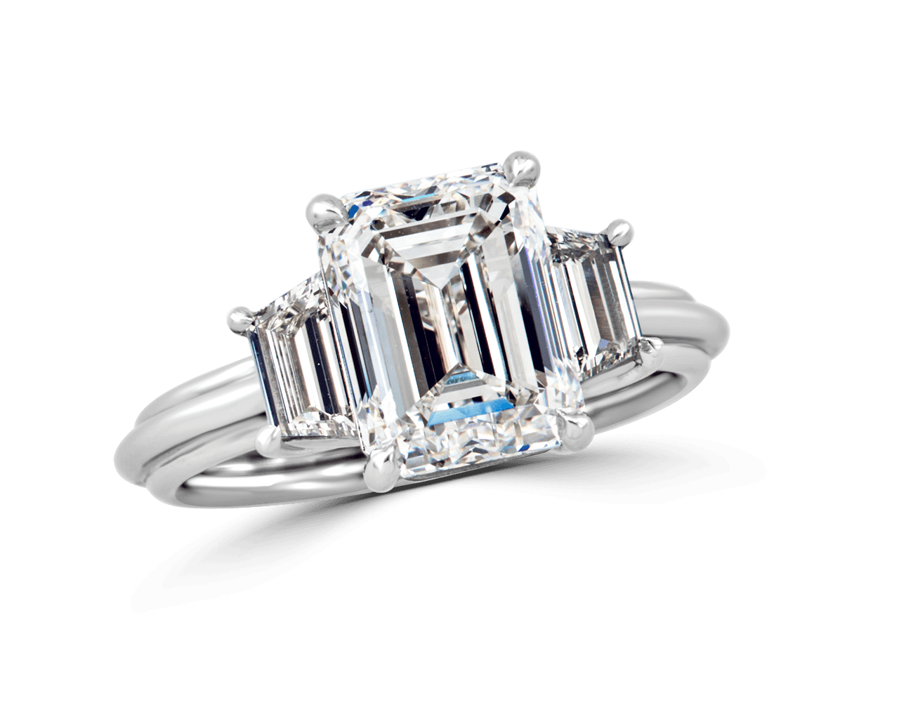 The Vine Trilogy with Emerald Cut & Trapezoids