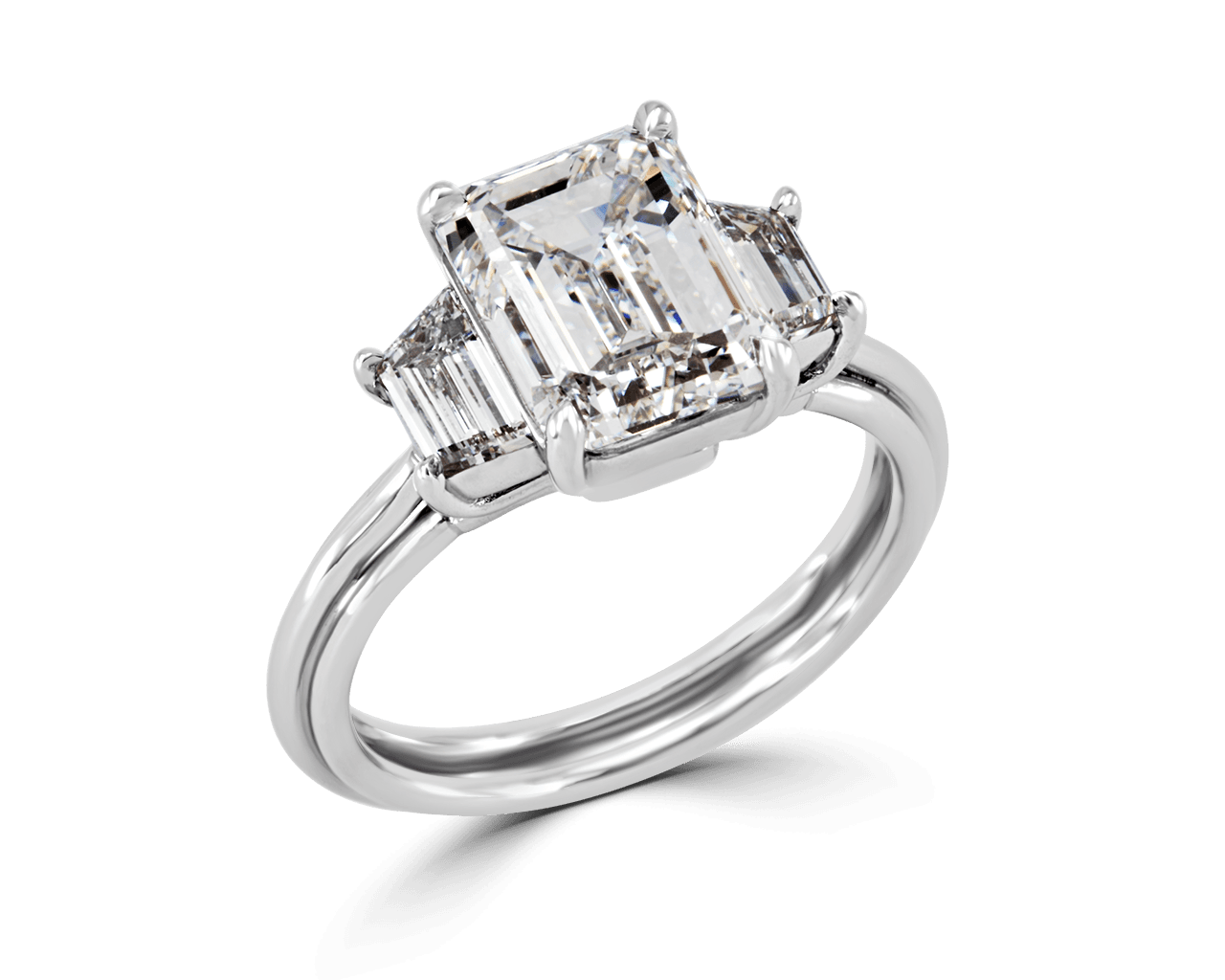 The Vine Trilogy with Emerald Cut & Trapezoids