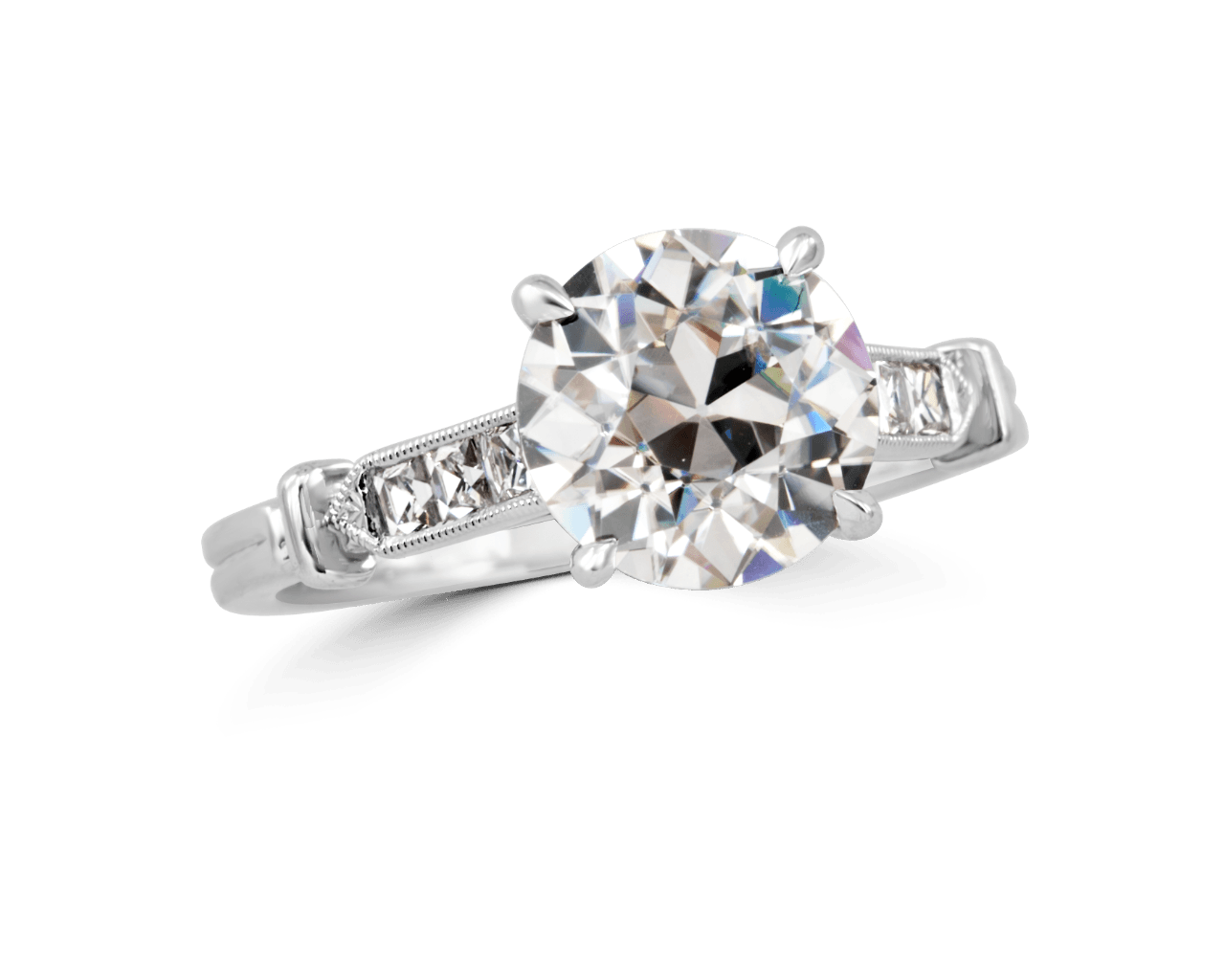 Anjele Vintage French Cut Solitaire