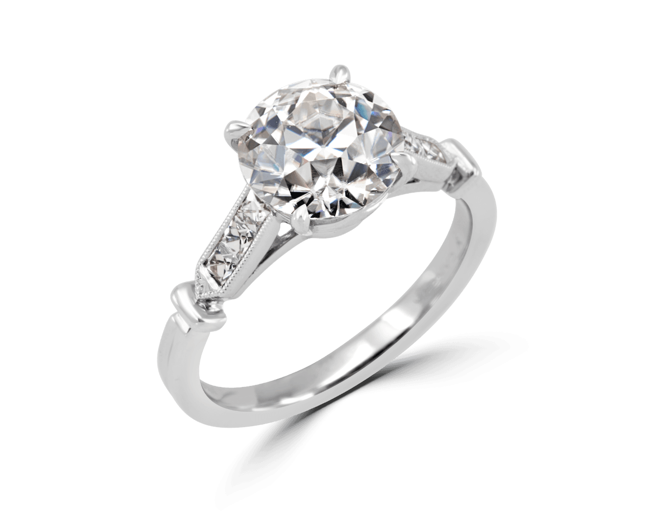 Anjele Vintage French Cut Solitaire