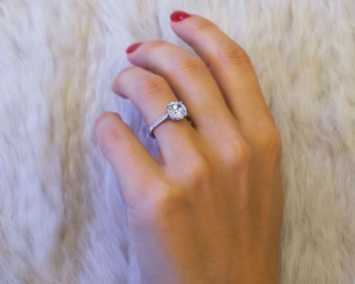 Pave Solitaire with Ajour Profile