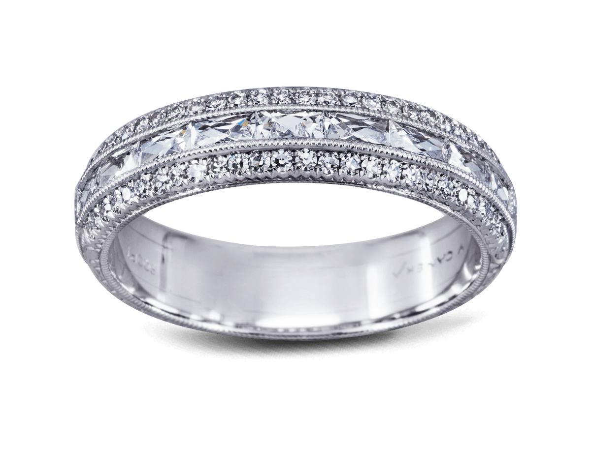 Channel Set French Cut Pave Band