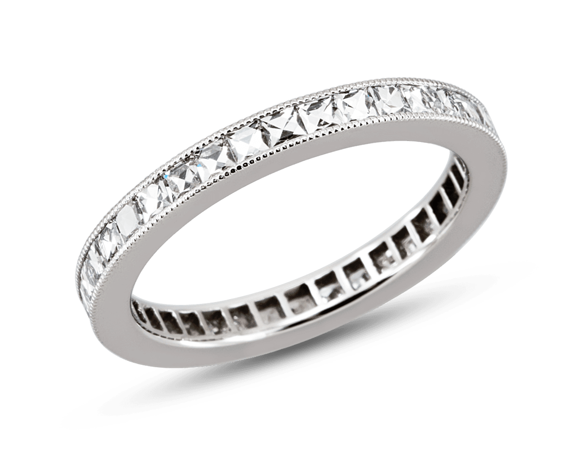 Vintage French Cut Diamond Eternity Band