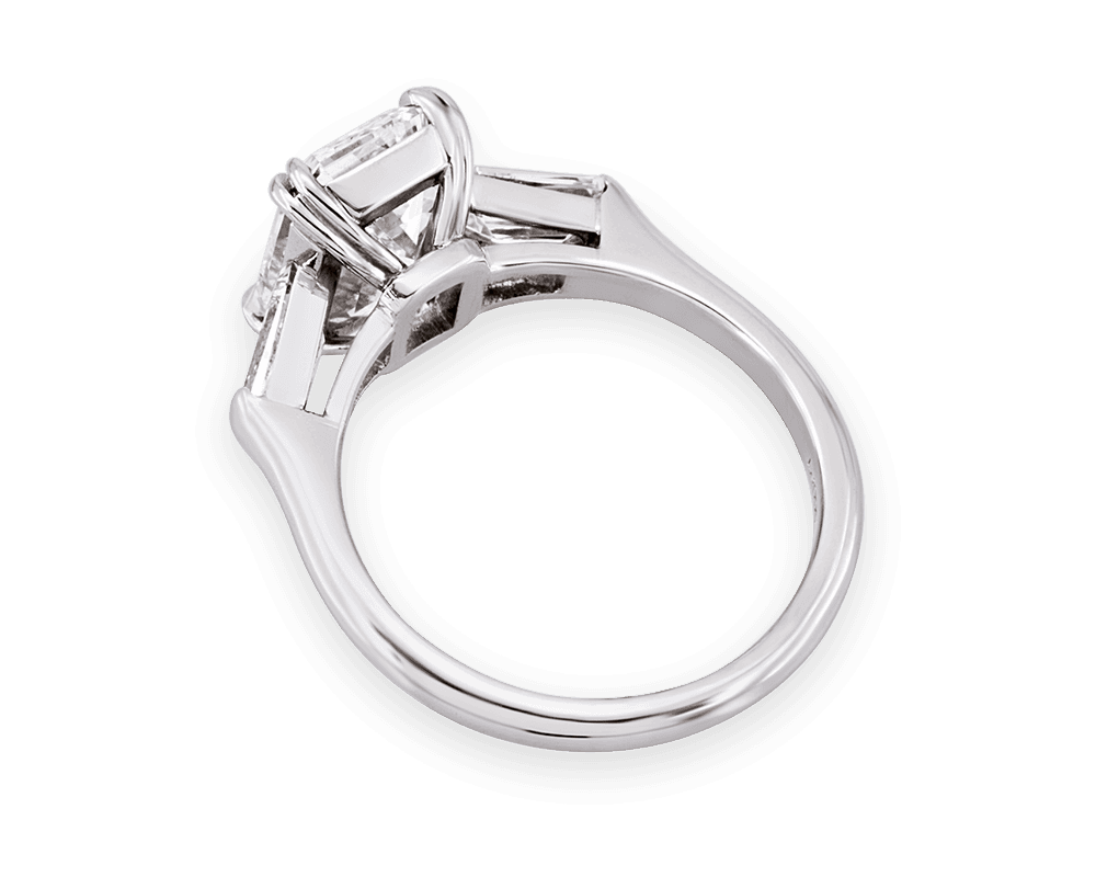Emerald Cut and Tapered Baguette Trilogy