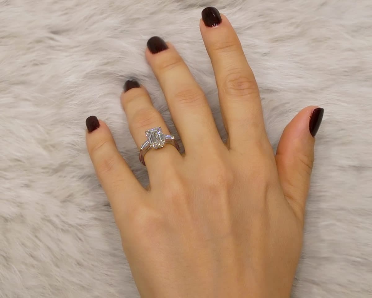Emerald Cut and Tapered Baguette Trilogy