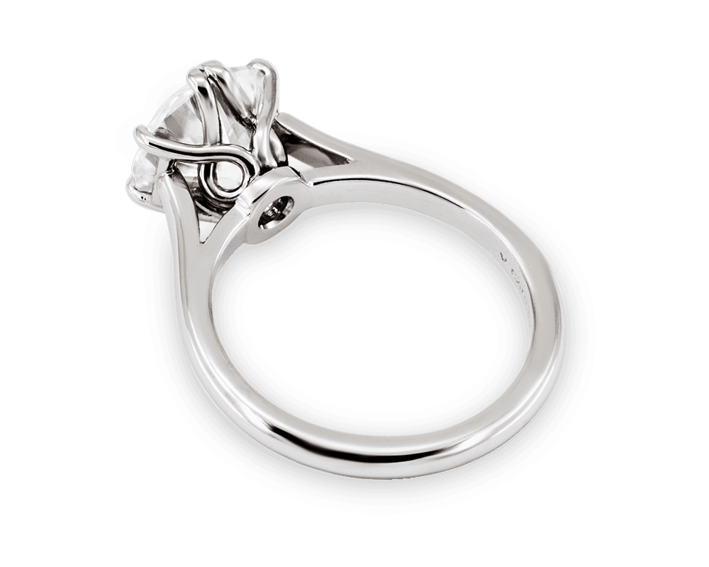 The Dhara Six Prong with Interwoven Profile
