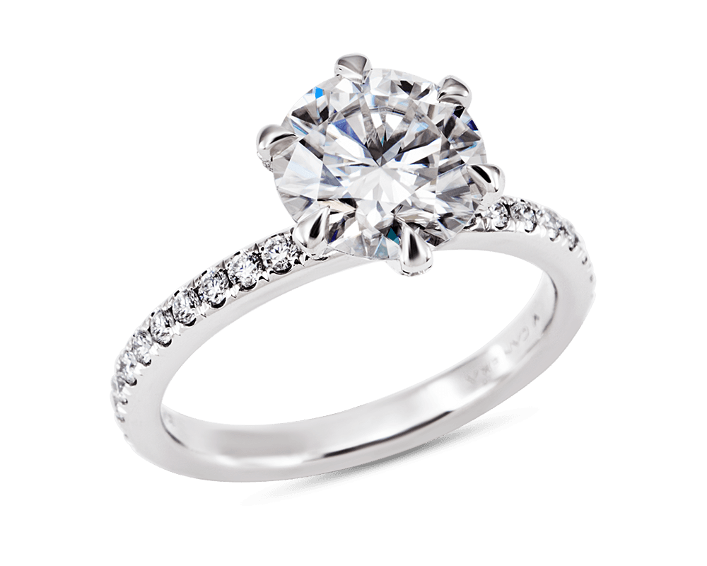 The Julia Solitaire with Diamond Prongs