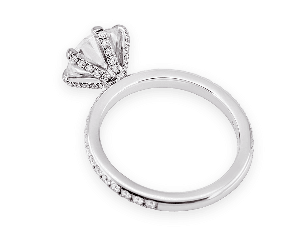 The Julia Solitaire with Diamond Prongs
