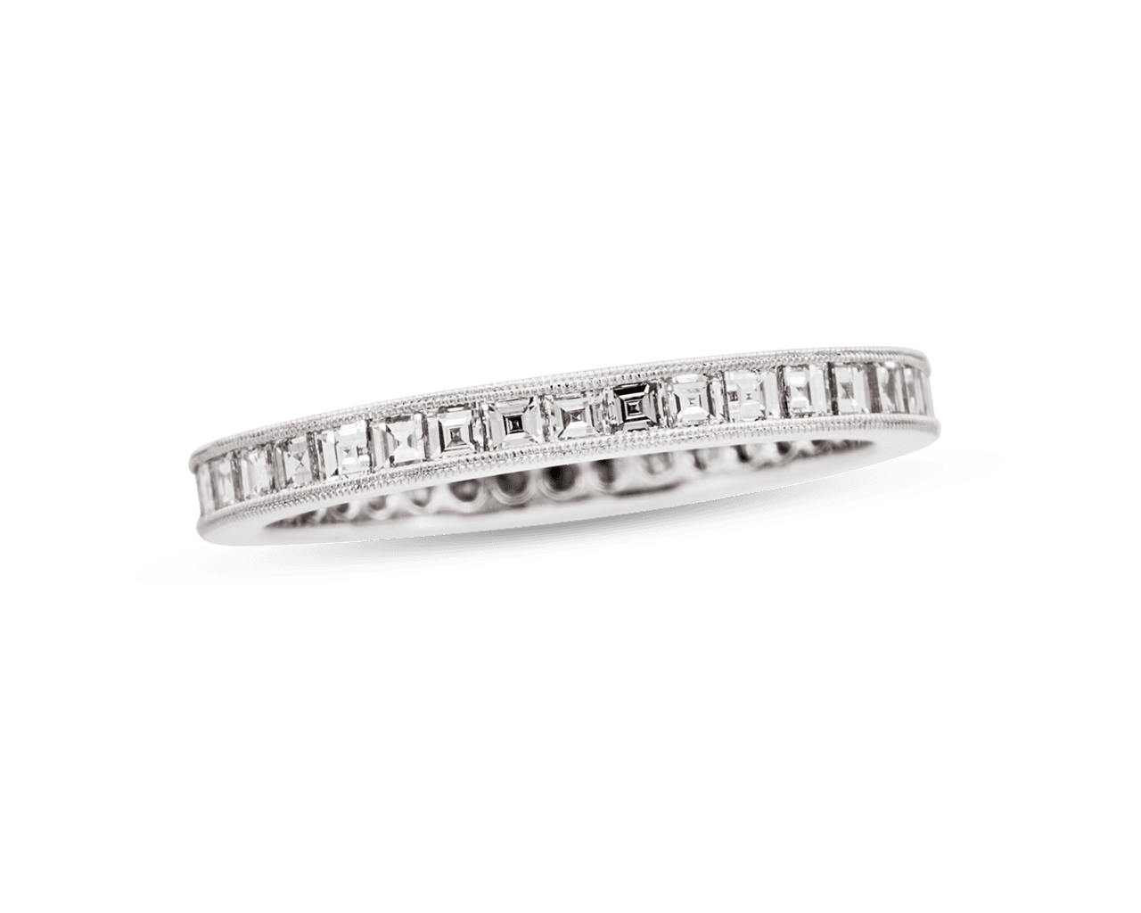 Square Cut Diamond Eternity Band