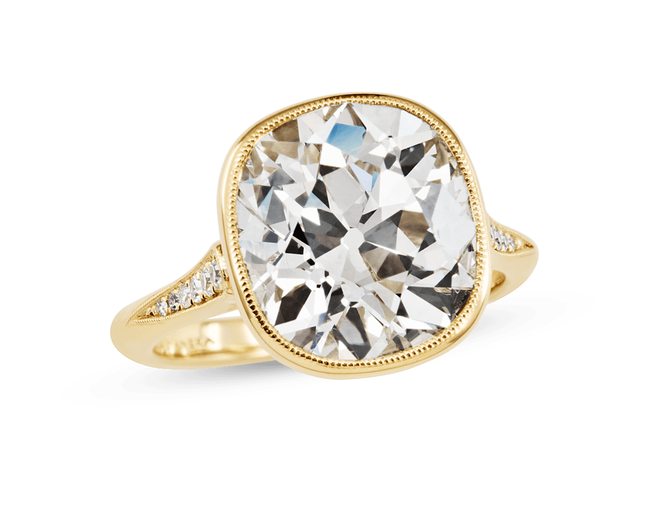 The Pauline Vintage Cushion Solitaire