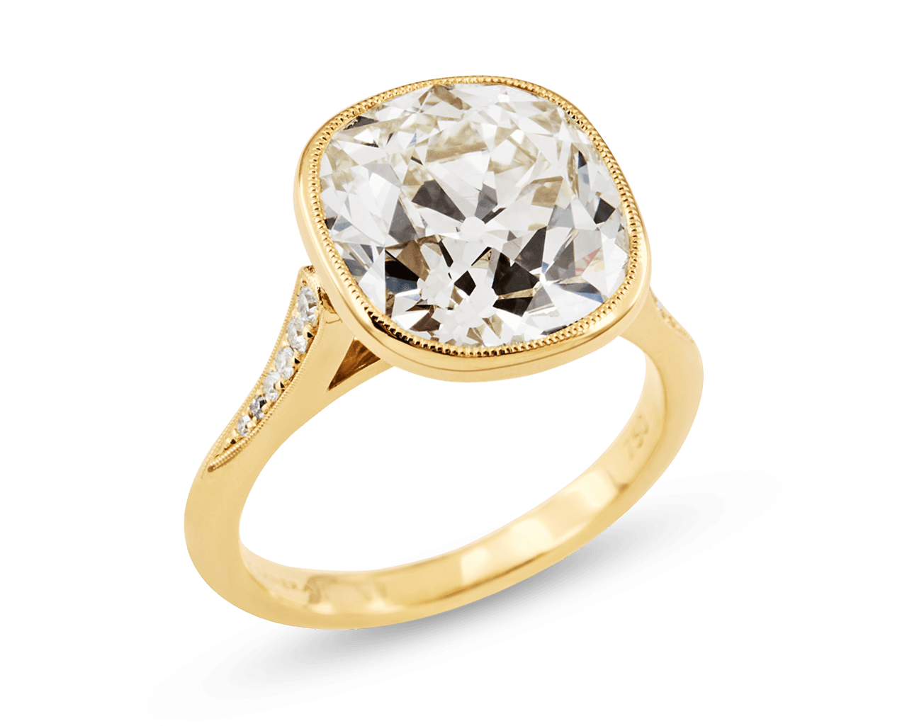 The Pauline Vintage Cushion Solitaire