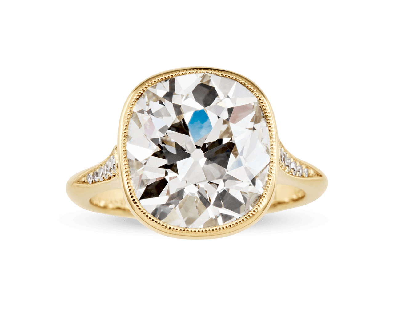 The Pauline Vintage Cushion Solitaire