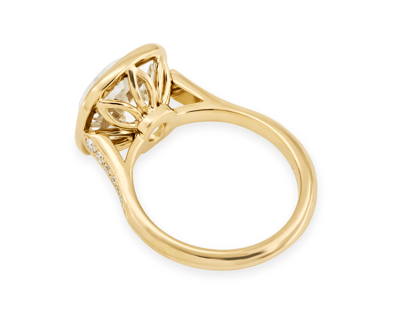 The Pauline Vintage Cushion Solitaire