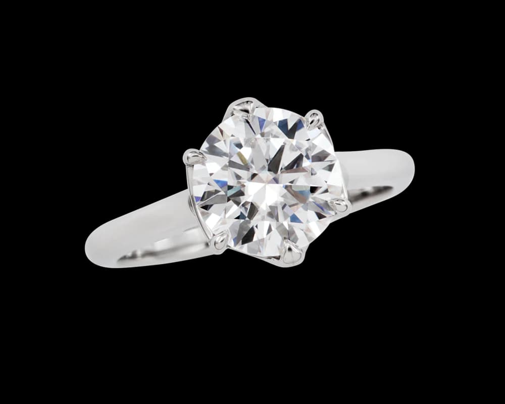 The Liana Six Prong Solitaire