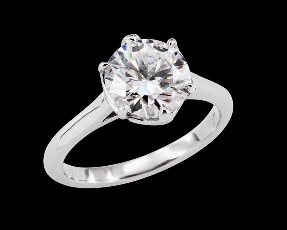 The Liana Six Prong Solitaire