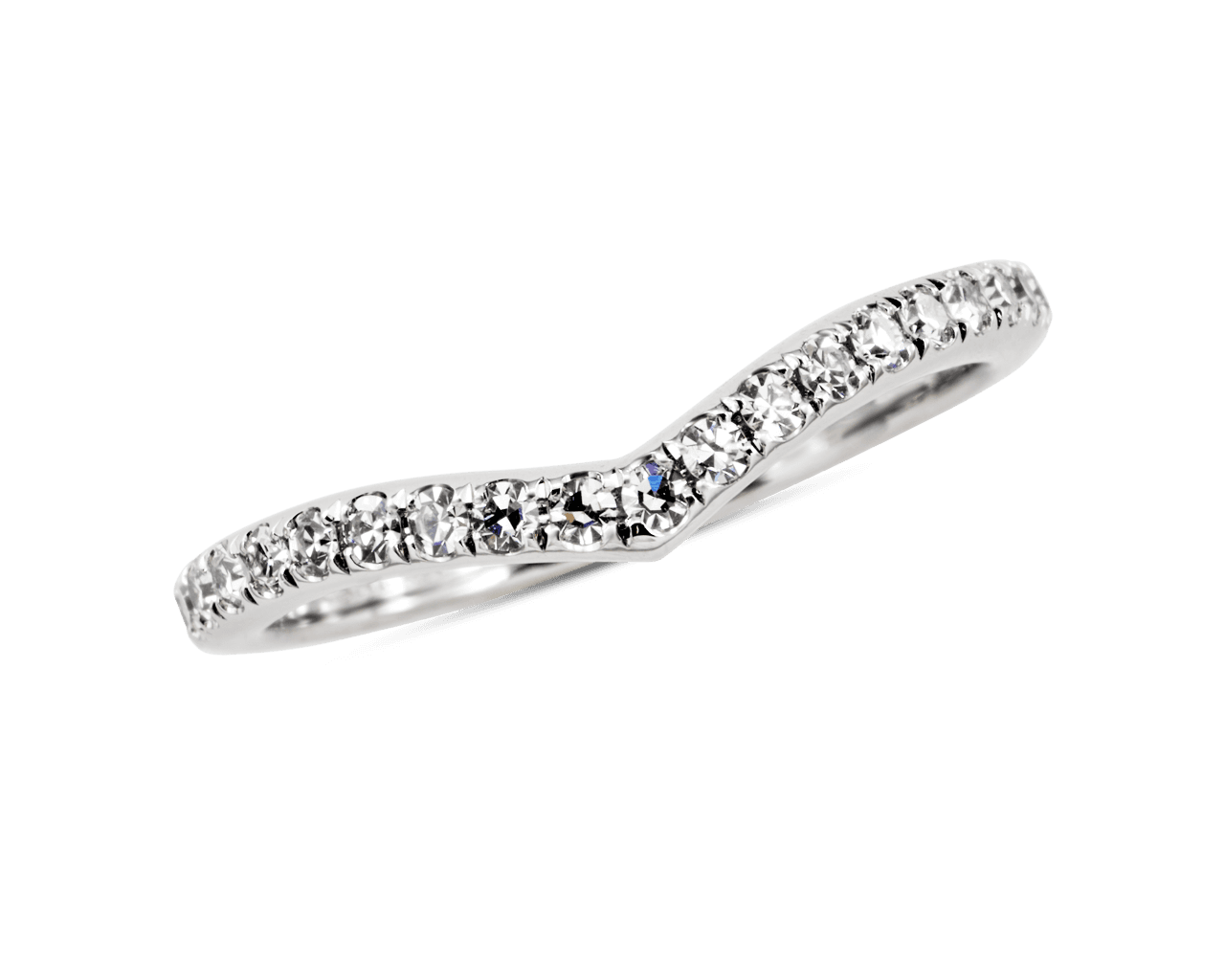 Chevron Shaped Diamond Eternity Band