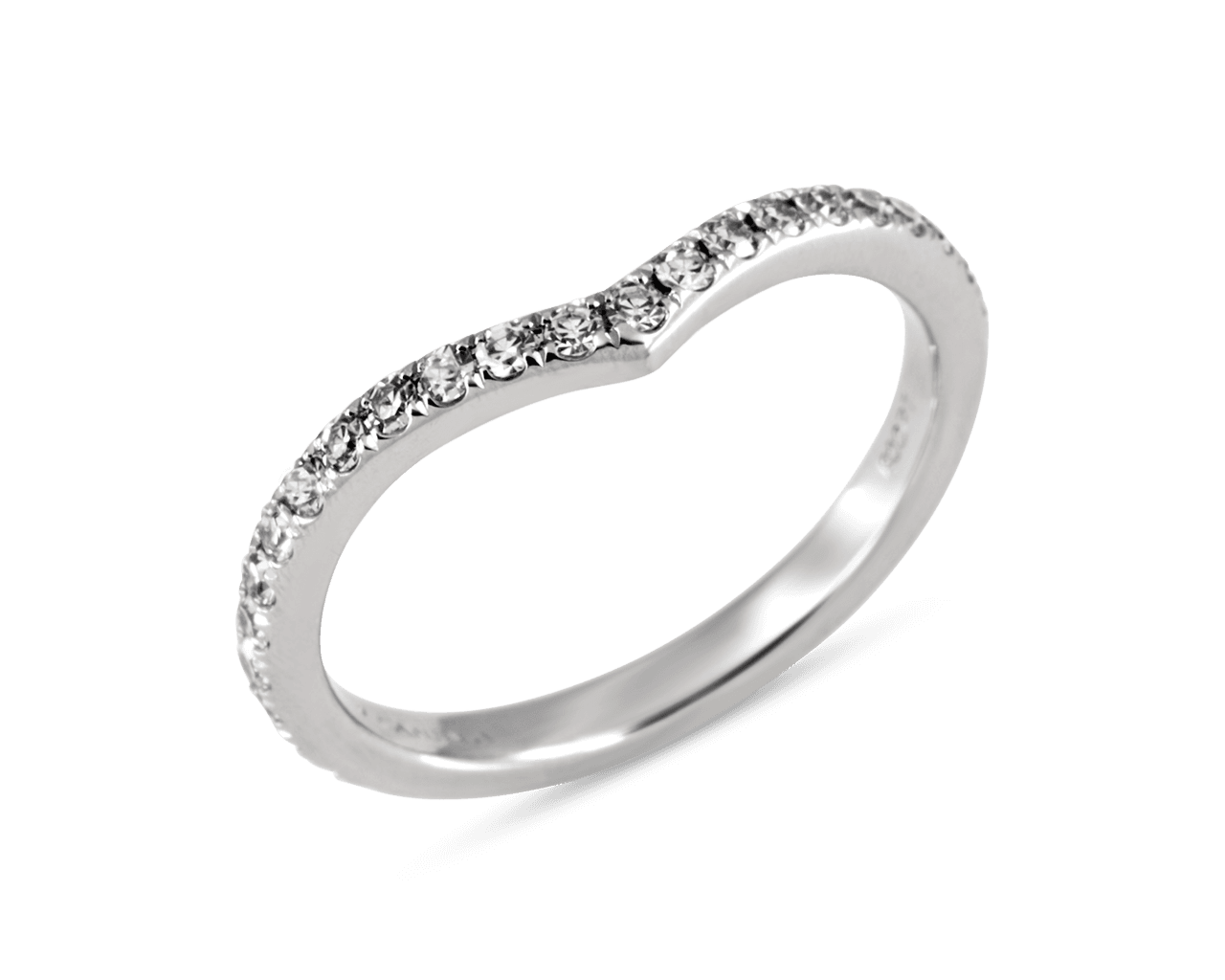 Chevron Shaped Diamond Eternity Band