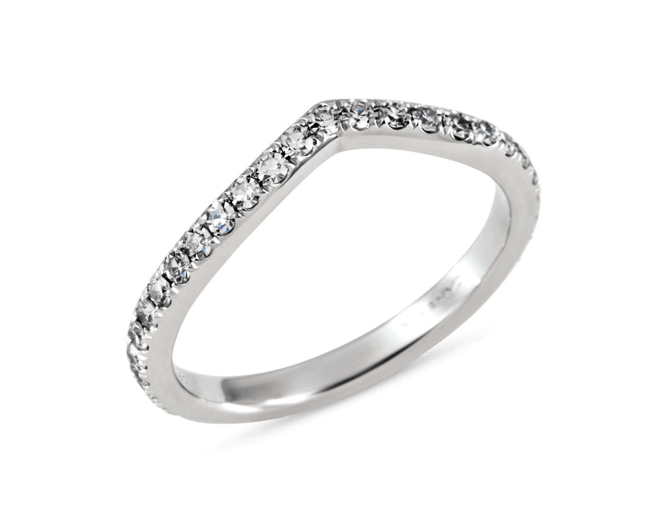 Chevron Shaped Diamond Eternity Band