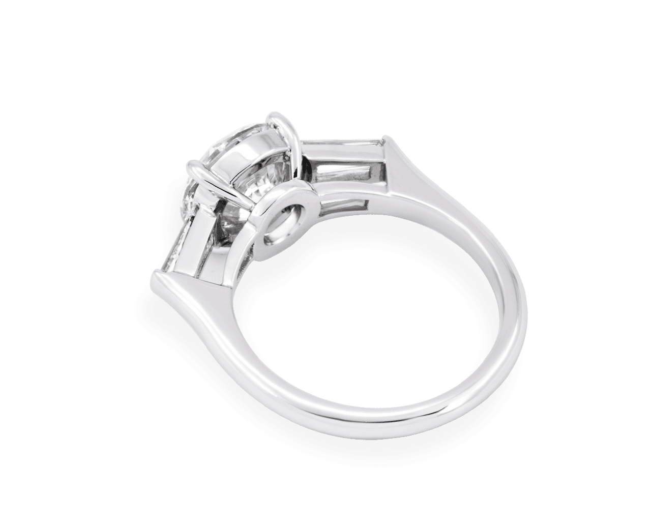 Tapered Baguette Three Stone Ring
