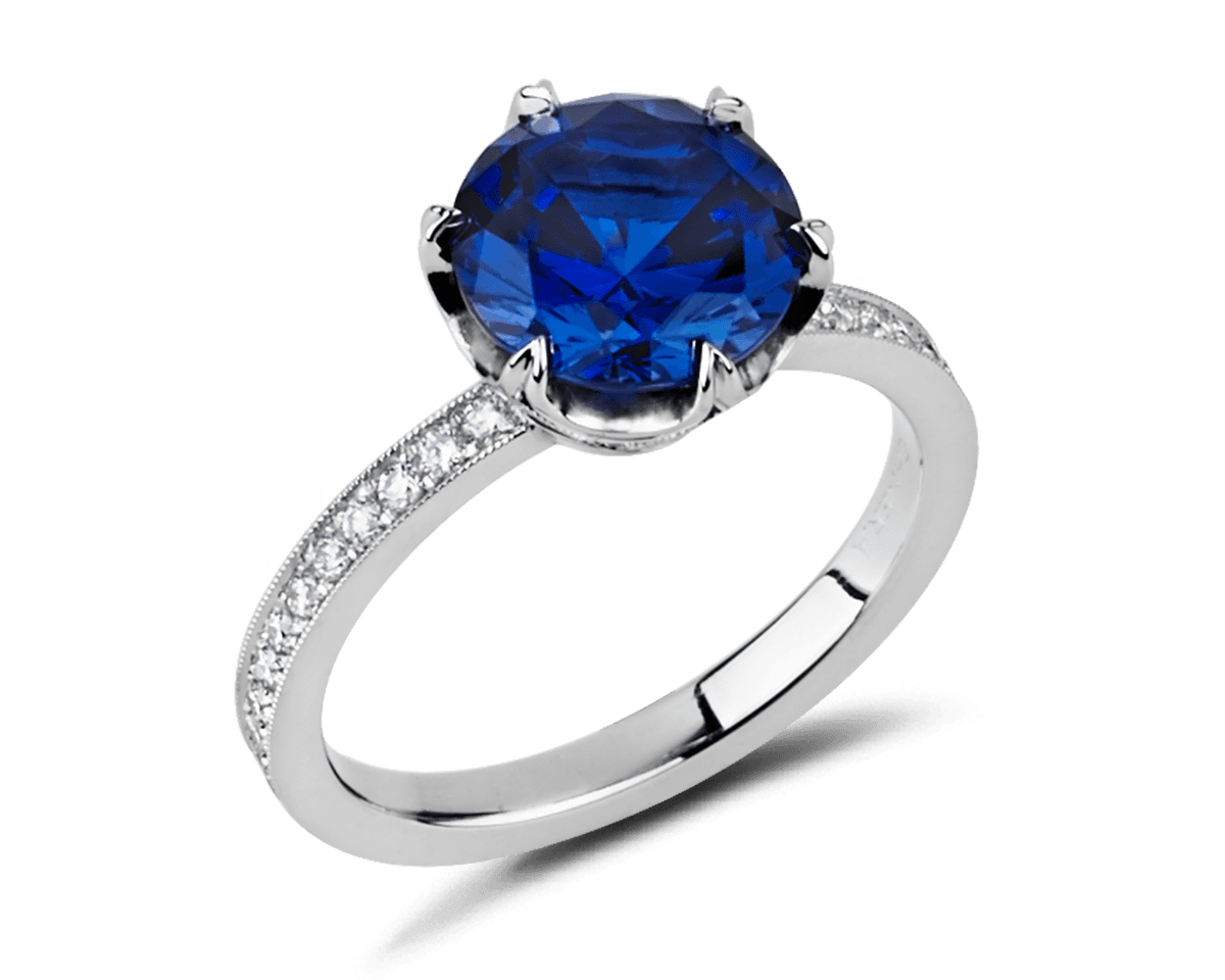 Vintage Six Prong Crown Solitaire