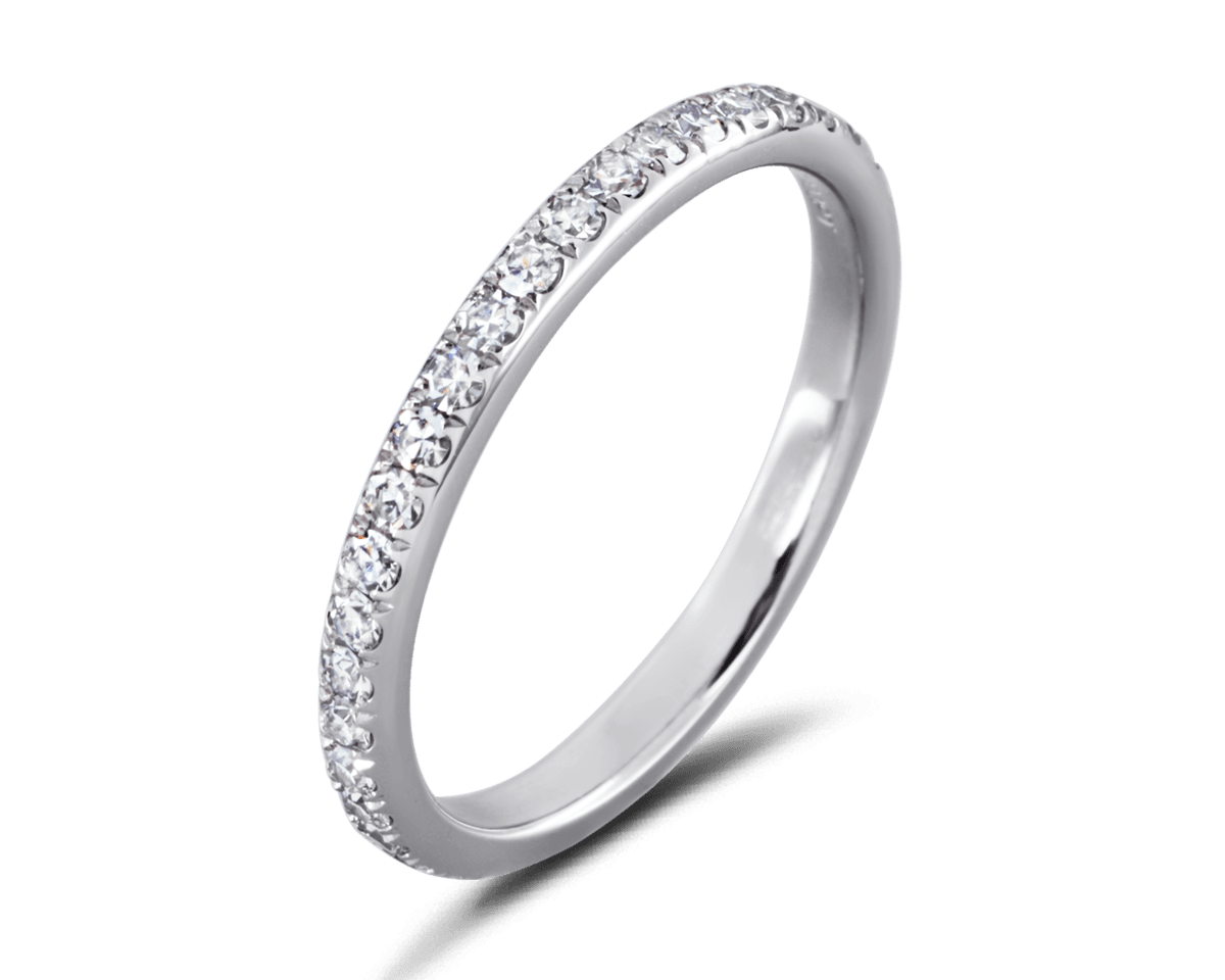 U-Cut Pave Single Cut Pave Eternity Band