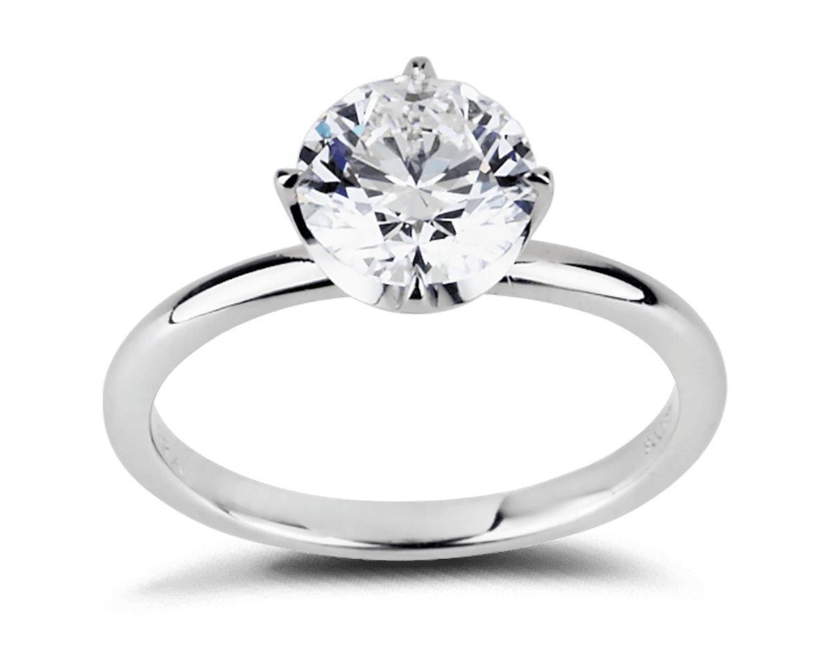 Solitaire with Pave Profile