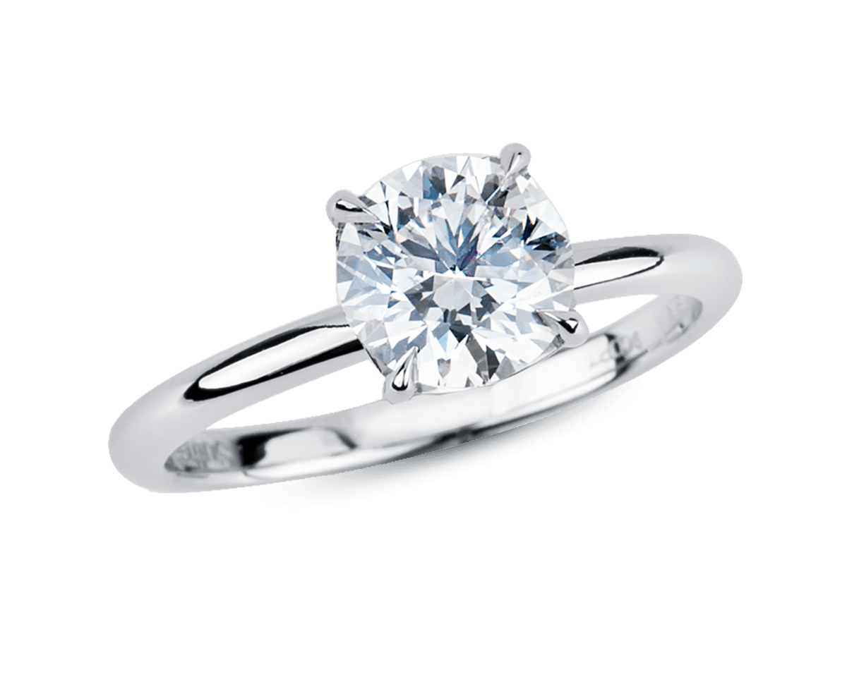 Classic Solitaire with Scalloped Basket