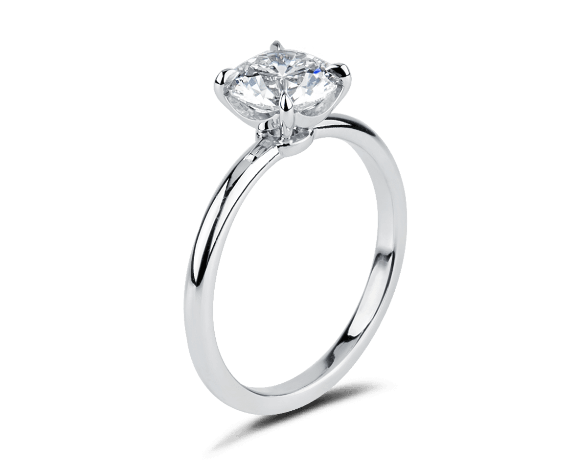 Classic Solitaire with Scalloped Basket