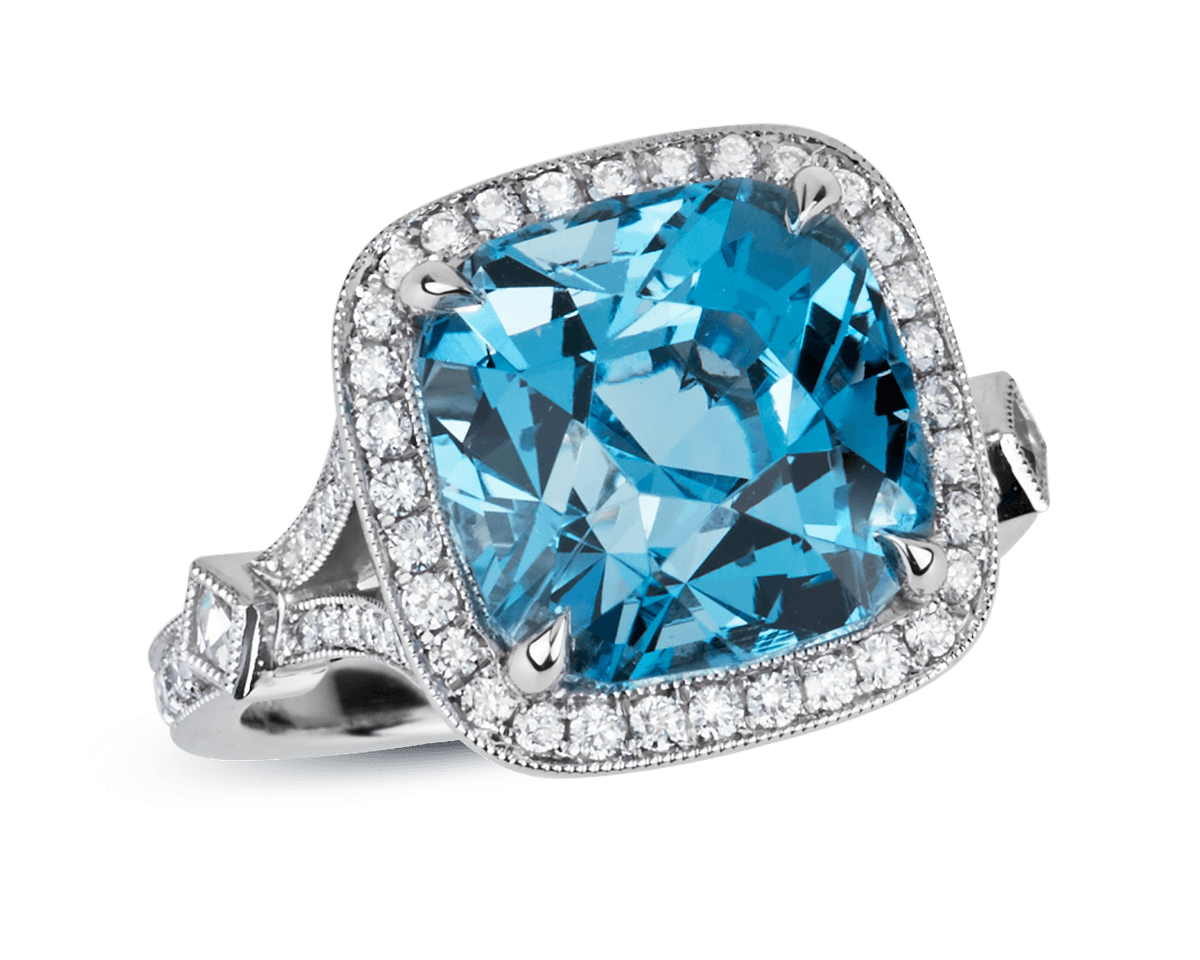 The Michelle Vintage Halo Solitaire