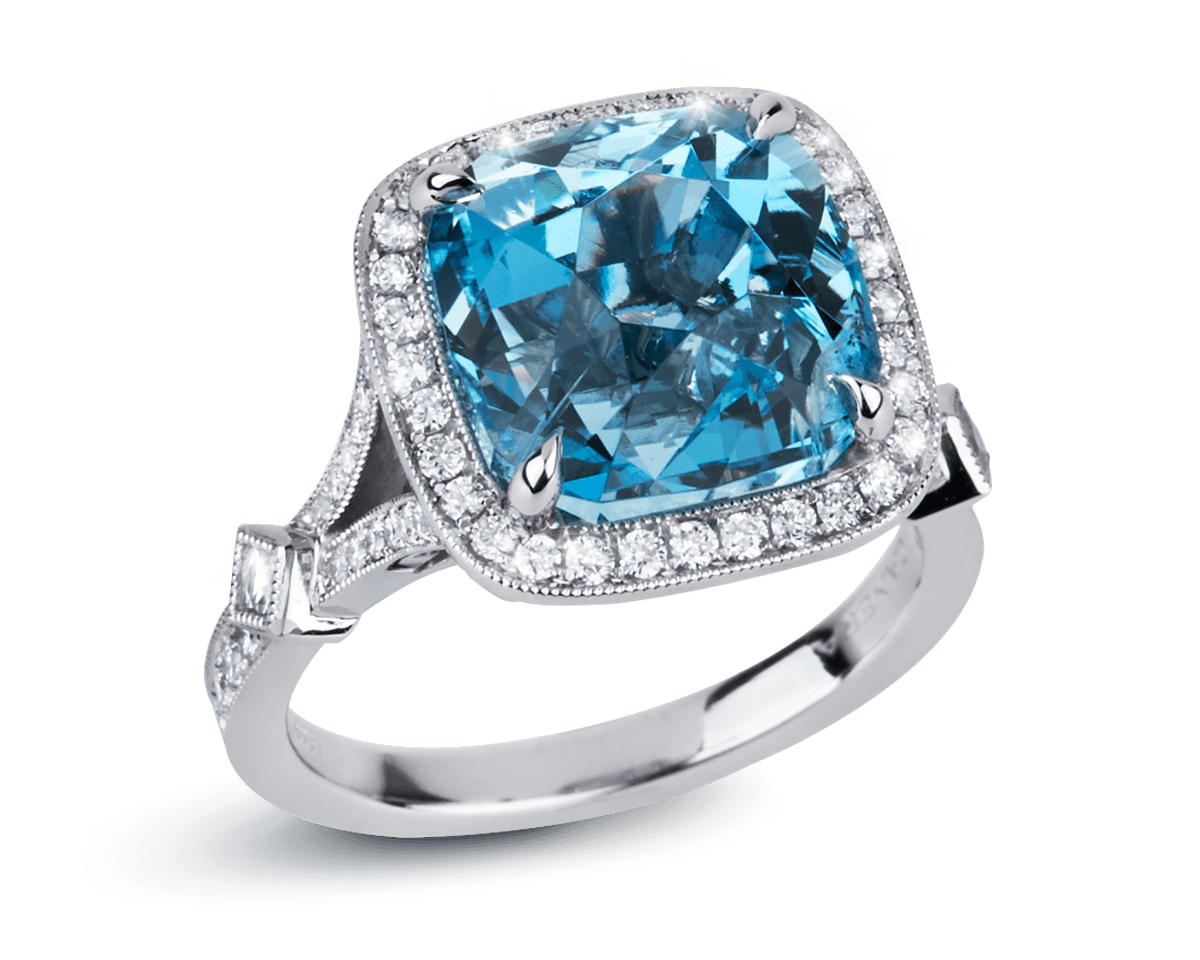 The Michelle Vintage Halo Solitaire