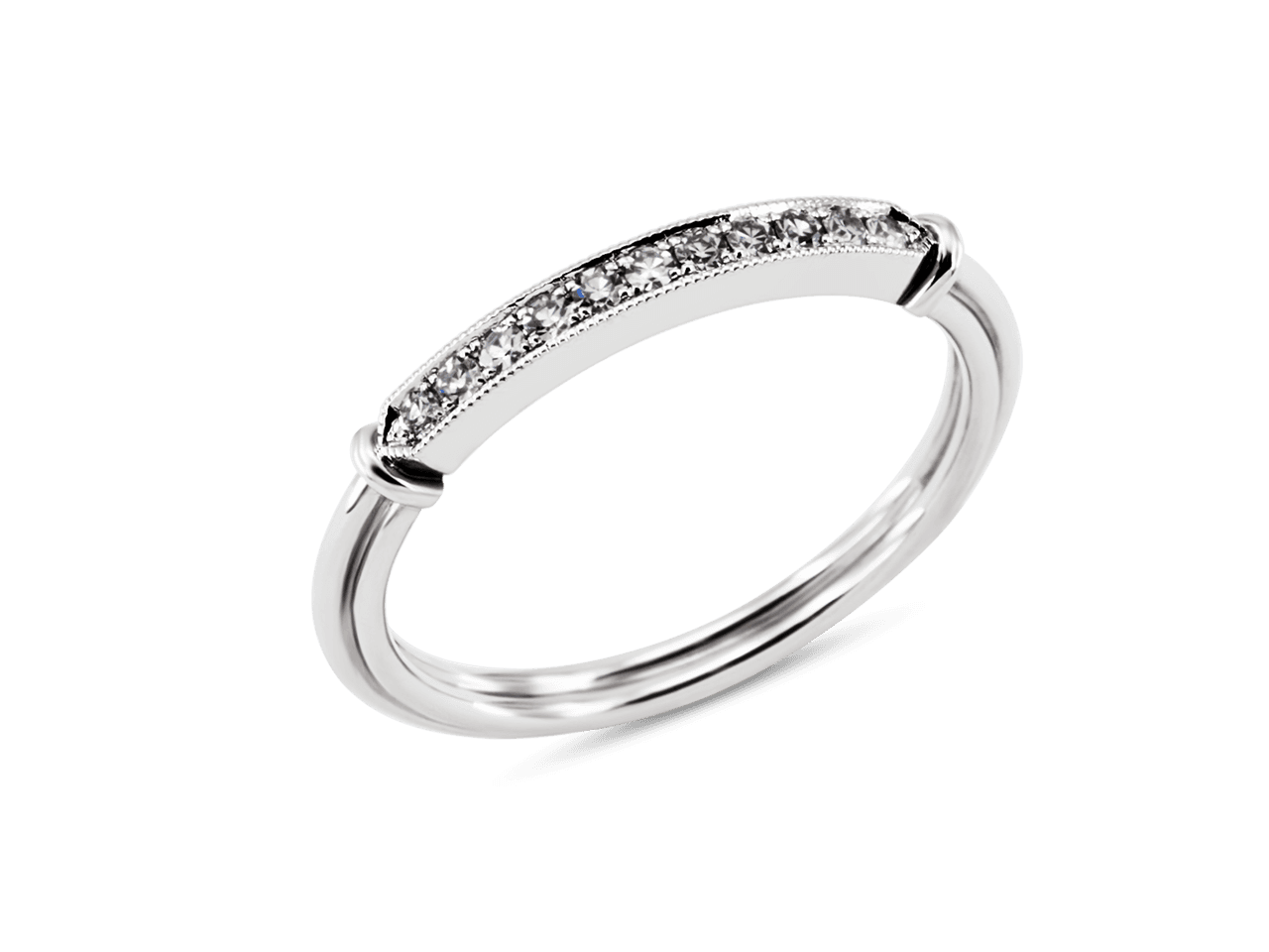The Alysse Vintage Pave Band