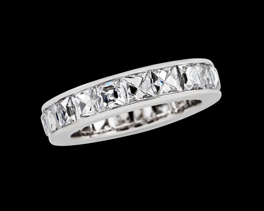 Antique French Cut Eternity Band