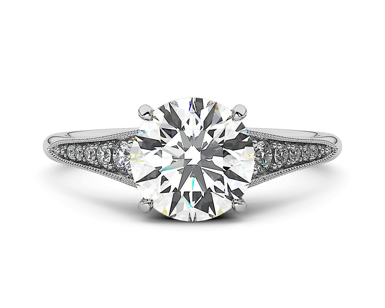 The Arya Graduated Pave Ring