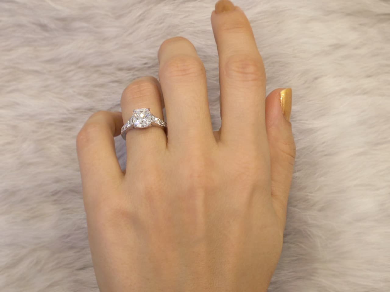 The Sophia French-Cut Solitaire