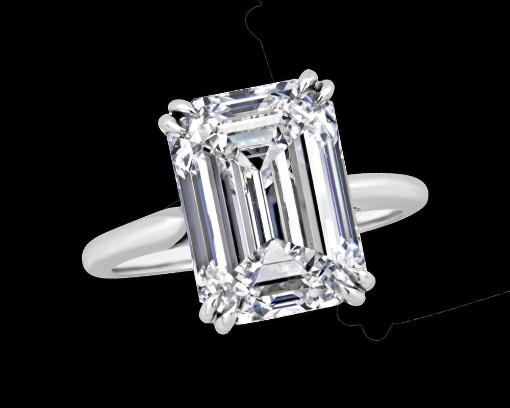The Trueste Solitaire with Invisible Halo