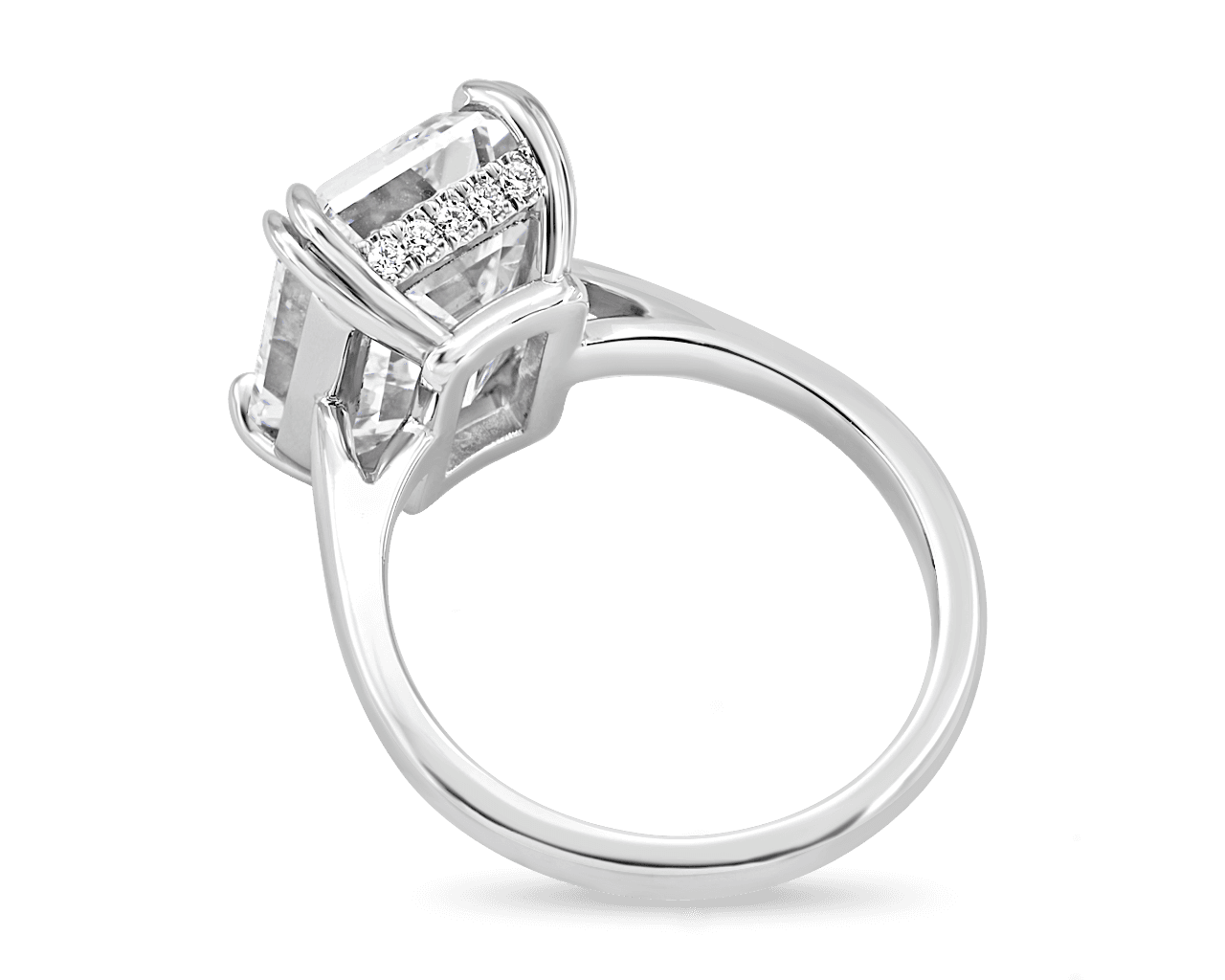 The Trueste Solitaire with Invisible Halo