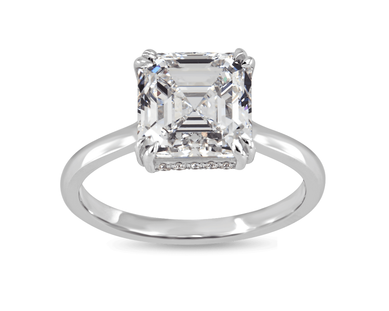 The Evelyn Solitaire with Open Profile