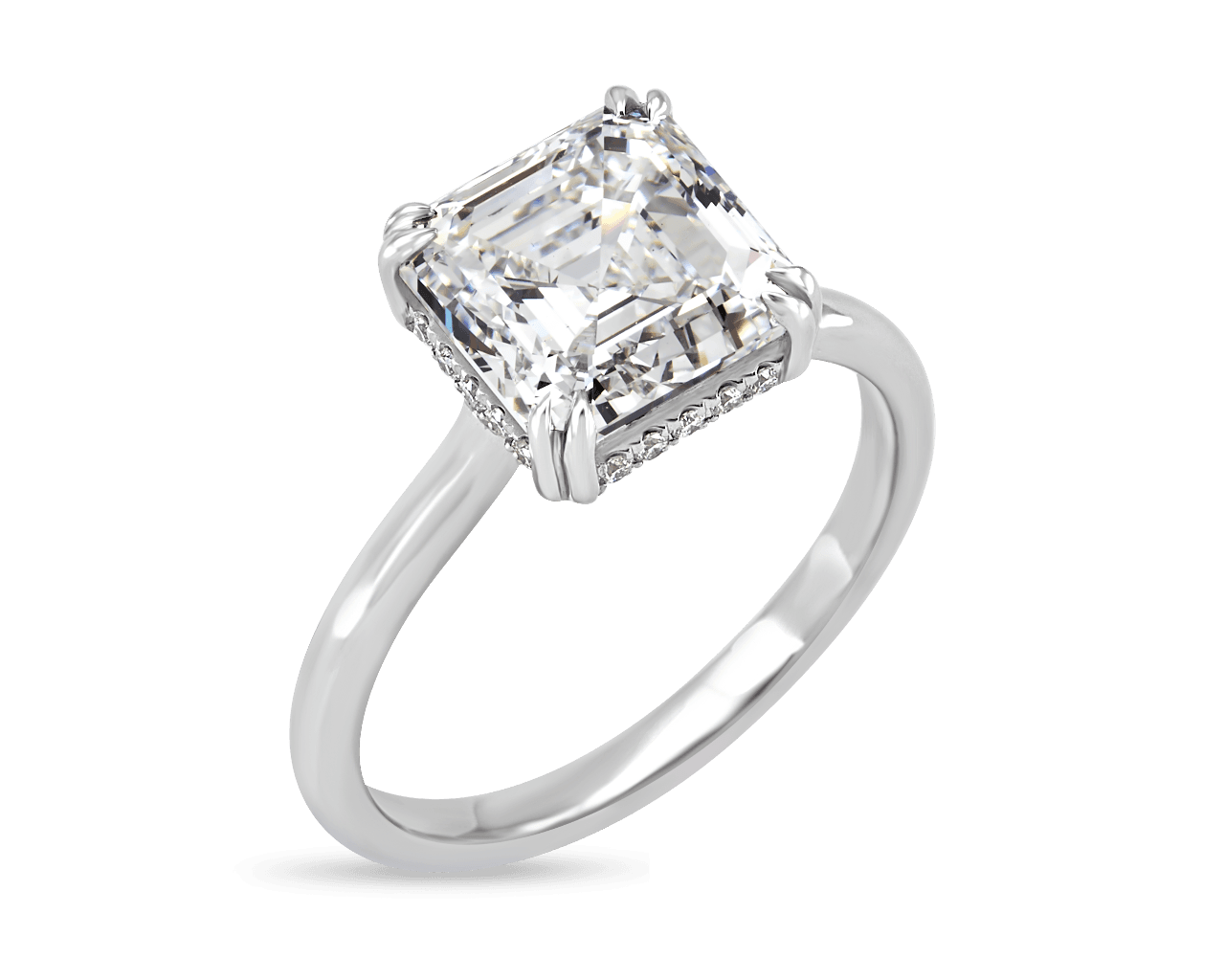 The Evelyn Solitaire with Open Profile
