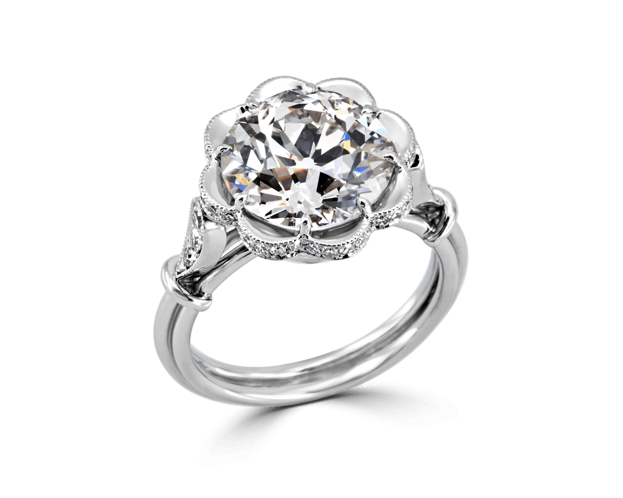 OEC Vintage Petal Motif Solitaire